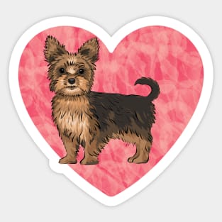 I Love Yorkie Sticker